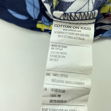 Load image into Gallery viewer, Girls Cotton On, cotton navy floral summer playsuit, GUC, size 5,  