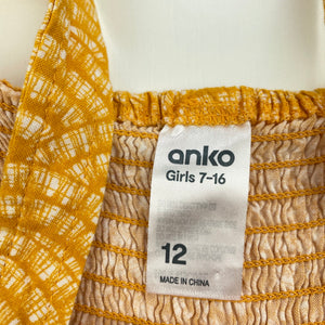 Girls Anko, lightweight summer playsuit, GUC, size 12,  