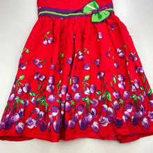 Load image into Gallery viewer, Girls Pink Princess, lined colourful cotton party dress, no size, armpit to armpit: 33cm, GUC, size 6-7, L: 71cm