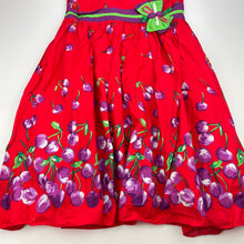 Load image into Gallery viewer, Girls Pink Princess, lined colourful cotton party dress, no size, armpit to armpit: 35cm, GUC, size 8-10, L: 79cm
