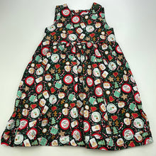 Load image into Gallery viewer, Girls Christmas, cotton casual dress, no size, armpit to armpit: 29cm, GUC, size 3-5, L: 58cm
