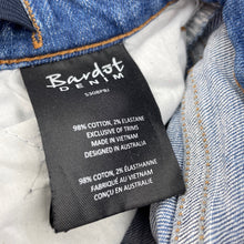 Load image into Gallery viewer, Boys Bardot Junior, blue stretch denim jeans, adjustable, Inside leg: 53.5cm, FUC, size 7,  