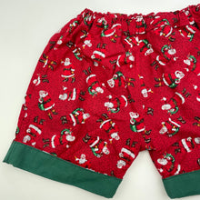 Load image into Gallery viewer, Boys red, Christmas shorts, elasticated, GUC, size 1-2,  