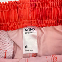 Load image into Gallery viewer, Boys Anko, lightweight stretch board shorts, elasticated, GUC, size 6,  