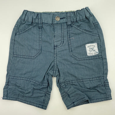 Boys Pumpkin Patch, striped cotton shorts, adjustable, FUC, size 1,  