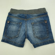 Load image into Gallery viewer, Boys Target, blue denim shorts, adjustable, GUC, size 1,  