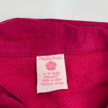 Load image into Gallery viewer, Girls Pumpkin Patch, fleece lined corduroy cotton jacket / coat, L: 55cm, small hole in back, FUC, size 10,  