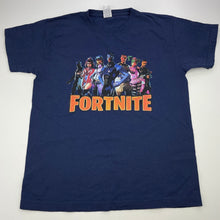 Load image into Gallery viewer, Boys Fruit of the Loom, Fortnite cotton t-shirt / top, armpit to armpit: 41cm, GUC, size 9-11,  