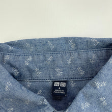 Load image into Gallery viewer, Boys Uniqlo, lightweight cotton long sleeve shirt, GUC, size 6,  