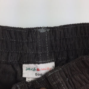 Boys Jack & Milly, coton corduroy pants, elasticated, EUC, size 000
