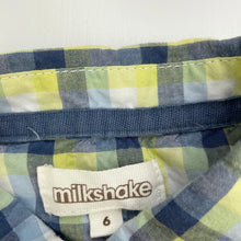 Load image into Gallery viewer, Boys Milkshake, lightweight cotton short sleeve shirt, EUC, size 6,  