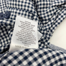Load image into Gallery viewer, Boys Target, navy check cotton long sleeve shirt, GUC, size 3,  