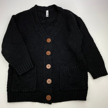 Load image into Gallery viewer, Girls KID, black knitted cardigan, L: 50cm, GUC, size 8,  