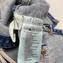 Load image into Gallery viewer, Girls H&amp;M, stretch denim vest / waistcoat, poppers, GUC, size 5-6,  