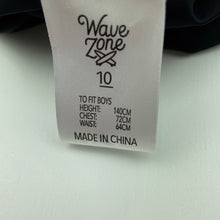 Load image into Gallery viewer, Boys Wave Zone, short sleeve rashie / swim top, GUC, size 10,  