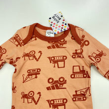 Load image into Gallery viewer, Boys Baby Berry, cotton bodysuit / romper, diggers, NEW, size 00,  