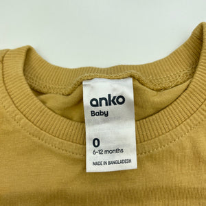 unisex Anko, cotton t-shirt / top, GUC, size 0,  