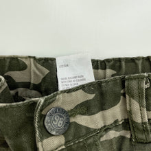 Load image into Gallery viewer, Boys H&amp;T, cotton camo print cargo pants, adjustable, Inside leg: 28cm, GUC, size 1,  