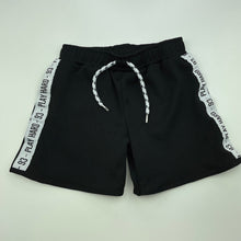 Load image into Gallery viewer, Boys H&amp;T, black casual shorts, elasticated, GUC, size 1,  