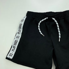 Load image into Gallery viewer, Boys H&amp;T, black casual shorts, elasticated, GUC, size 1,  