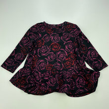 Load image into Gallery viewer, Girls Guess, stretchy floral peplum top, no size, armpit to armpit: 27cm, FUC, size 1,  