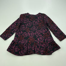 Load image into Gallery viewer, Girls Guess, stretchy floral peplum top, no size, armpit to armpit: 27cm, FUC, size 1,  