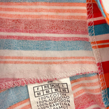 Load image into Gallery viewer, Boys colourful, striped cotton overalls / shortalls, EUC, size 000,  