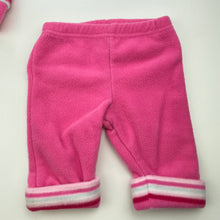 Load image into Gallery viewer, Girls Baby Baby, fleece zip hoodie sweater &amp; pants, NEW, size 0000,  