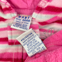 Load image into Gallery viewer, Girls Baby Baby, fleece zip hoodie sweater &amp; pants, NEW, size 0000,  