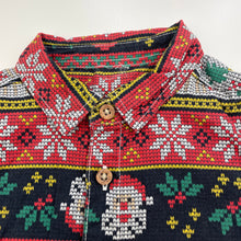 Load image into Gallery viewer, Boys Christmas, cotton short sleeve shirt, no labels, armpit to armpit: 28cm, GUC, size 00,  