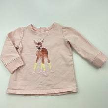 Load image into Gallery viewer, Girls Target, pink long sleeve top, deer, GUC, size 00,  
