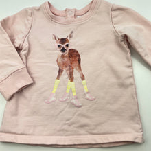Load image into Gallery viewer, Girls Target, pink long sleeve top, deer, GUC, size 00,  