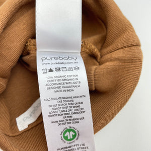 unisex purebaby, organic cotton hat / beanie, EUC, size 0000,  