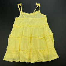 Load image into Gallery viewer, Girls Anko, yellow crinkle casual summer dress, EUC, size 1, L: 40cm