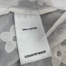 Load image into Gallery viewer, Girls Country Road, embroidered lightweight cotton summer top, EUC, size 00,  
