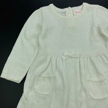 Load image into Gallery viewer, Girls Sprout, knitted cotton casual dress, EUC, size 0, L: 41cm