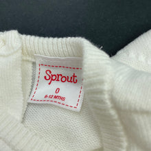 Load image into Gallery viewer, Girls Sprout, knitted cotton casual dress, EUC, size 0, L: 41cm