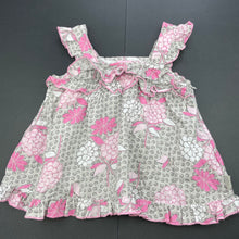 Load image into Gallery viewer, Girls Pumpkin Patch, lightweight floral cotton summer top, EUC, size 2,  