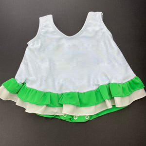 Girls Lemons and Limes, striped swim one-piece, GUC, size 12 months,  