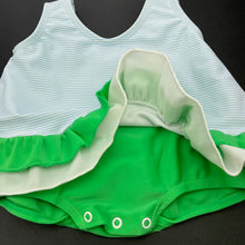 Load image into Gallery viewer, Girls Lemons and Limes, striped swim one-piece, GUC, size 12 months,  