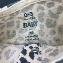 Load image into Gallery viewer, Girls Cotton On, leopard print long sleeve casual dress, EUC, size 000, L: 30cm