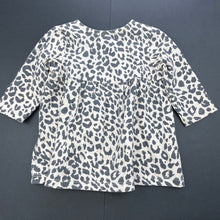 Load image into Gallery viewer, Girls Cotton On, leopard print long sleeve casual dress, EUC, size 000, L: 30cm