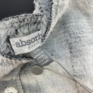 Girls Absorba, soft fleece cardigan / sweater, NEW, size 12 months,  
