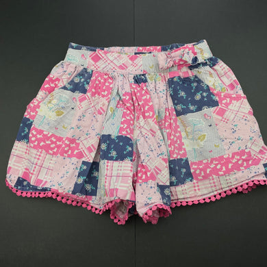 Girls Target, cotton shorts / skort, elasticated, FUC, size 7,  