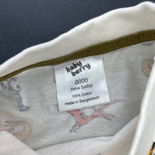 Load image into Gallery viewer, Boys Baby Berry, cotton t-shirt / top, dinosaurs, EUC, size 0000,  