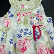Load image into Gallery viewer, Girls Target, lined floral cotton summer dress, FUC, size 2, L: 43cm