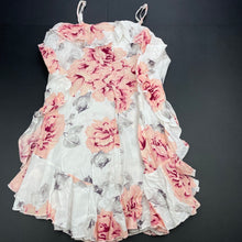 Load image into Gallery viewer, Girls Mango, lightweight floral summer dress, GUC, size 7, L: 63cm