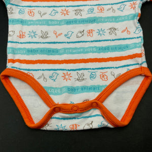unisex Baby Biz, cotton bodysuit / romper, FUC, size 0000,  