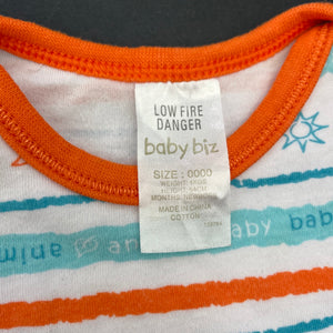 unisex Baby Biz, cotton bodysuit / romper, FUC, size 0000,  