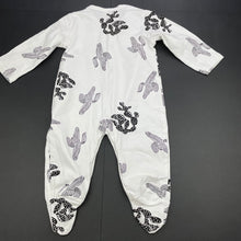 Load image into Gallery viewer, Boys black &amp; white, coverall / romper, cacti, FUC, size 00,  